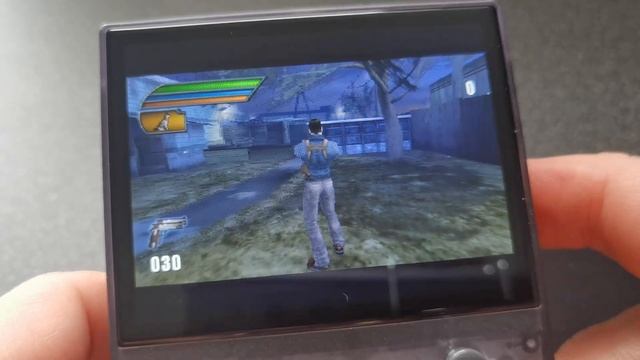 RG35XX PSP Dead to Rights: Reckoning - Smooth 3D Action on Batocera Lite Alpha Test 0.3