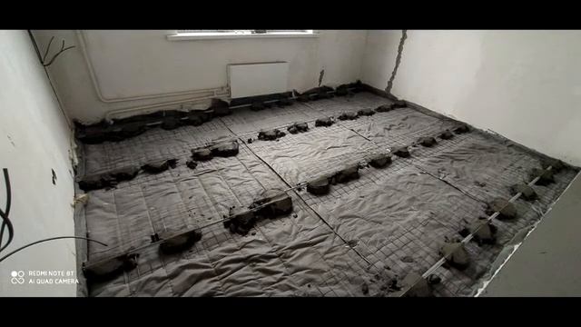 Стяжка в квартире 60 кв с шумоизоляцией!