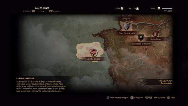 THE WITCHER III-COMO ENCONTRAR DIAGRAMAS DE GRIFO SUPERIOR-SET DE BRUJO