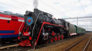Паровоз Л-0620. День железнодорожника.