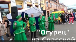 Гуляния на ул Спасская. Праздник огурца