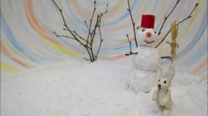 Снеговик и заяц