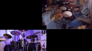 Radiohead-Creep (double drum cover - collaboration) by Andrea Kert & Bruno Biloglav