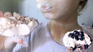 Сухой и мокрый мел в пасте из Астаны. 🧊🍧 Dry and wet chalk in paste from Astana.