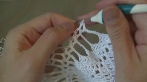 Скатерть простая  для начинающих. Часть 9.