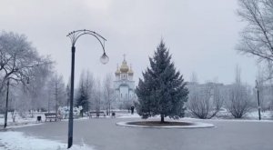 Сибирь, Хакасия. Прогулка по Преображенскому парку.