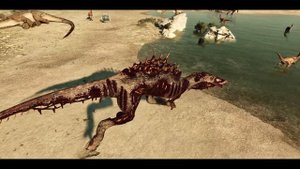 Spinosaurus Zombie vs Megalodon , Mosasaurus, Carnotaurus | Apocalypse in Jurassic Park |E17| JWE 2