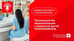 Преимущества звукоизоляции с каменной ватой ТЕХНОНИКОЛЬ