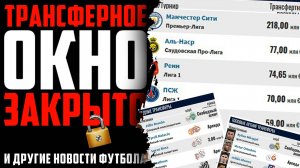 NEWS | РОНАЛДУ 40 | ТРАНСФЕРНОЕ ОКНО ЗАКРЫТО | 17 ЛЕТНИЙ ПОБЕДИТЕЛЬ ЛЧ | Футбольные новости