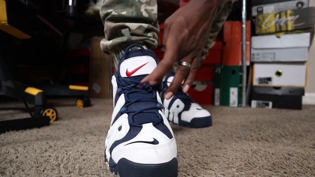 Nike Air More Uptempo Pippen USA/OLYMPIC Review,, Sizing & On Feet смотреть онлайн