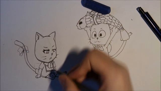 How to draw: Happy and Charle from Fairy Tail смотреть онлайн