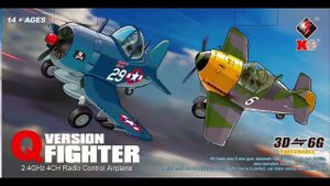 Радиоуправляемый самолет WLTOYS XK F4U Corsair A500 6-Axis Gyro 2.4GHz - XK-A500