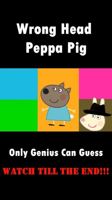 Wrong Heads Top Peppa | Only 1% Can Guess | PEPPA PIG - Meme Coffin Dance Cover Astronomia #shorts