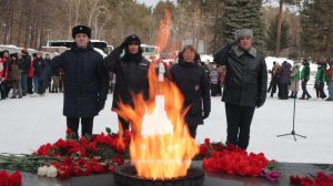 Торжественная акция, посвящённая разгрому немецко-фашистских войск под Сталинградом в 1943 году.