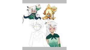 White Lily and Pure Vanilla cookie speed paint cookie run: kingdom