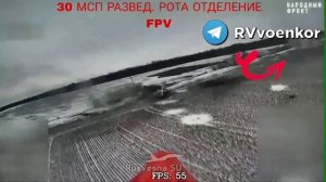 🔥 Массовый разгром 30-м полком НАТОвской бронетехники, наступающей на Уланок в Курской области