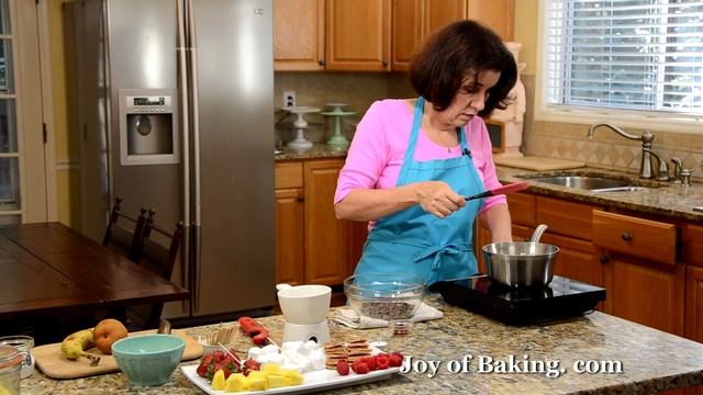 Chocolate Fondue Recipe Demonstration - Joyofbaking.com