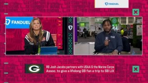 Packers RB Josh Jacobs joins 'GMFB' on behalf of USAA