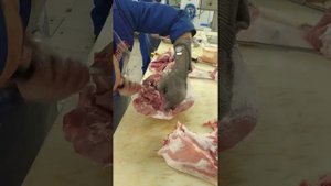 обвалка + разделка свиной полутуши