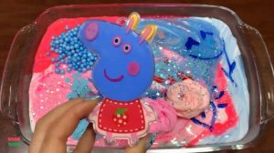 Специальная серия Свинки Пеппа!  Смешивание случайных вещей в домашнюю слаймов !!  Смузи Удовлетвор