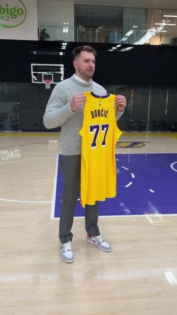 Luka shows off his new threads! 