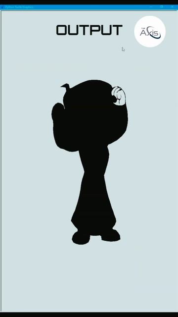 Chhota Bheem Sketch using Python Turtle Graphics in Python Programming #shorts #coding #python