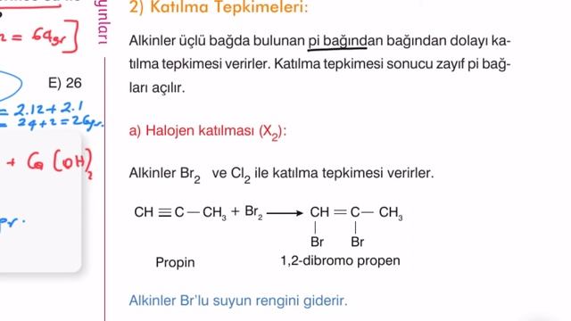 Alkinler ve Aromatik Bileşikler-2/AYT-12 .Sınıf Konu Anlatımı-2(Sınav Tadında ÖSYM Tarzı)