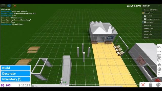 How to build a slide and monkey bars on roblox welcome to bloxburg!
