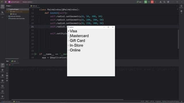Python PyQt5 RADIO BUTTONS are easy! 🔘
