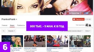 ТОП 10 самых богатых ютуберов мира 2016  Сколько зарабатывают видеоблогеры на Ютубе