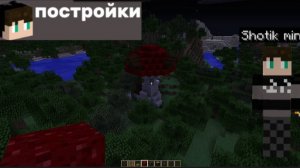 строю домик мухомор в маенкрафте