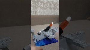 диарама "Экраноплан Лунь" из лего самоделка