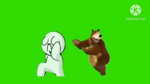 сомак и медведь бежит футаж