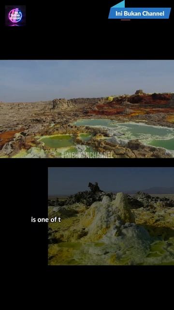 Dallol Salah Satu Tempat Terpanas di Bumi Lukisan Abstrak di Tanah Alien #Dallol #Danakil #shorts смотреть онлайн