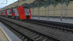 Отправление электропоезда «Ласточка» №721 Москва — Минск | Trainz 19