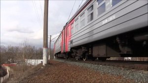 Электропоезд ЭД4М-0082 с приветливой бригадой, СПб / EMU ED4M-0082