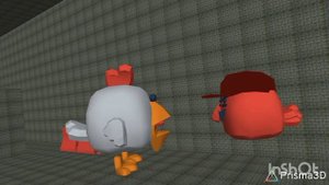 типичная мясная курица (3д анимация)