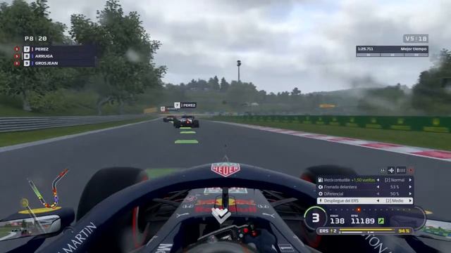 Modo trayectoria T1 IA 110% F1 2019 #12 Hungría, ¿podremos con Mercedes? смотреть онлайн