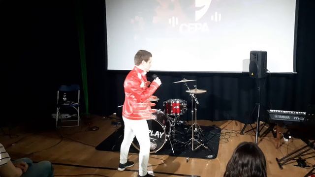 Proud parent of John McGuinness, performing as Freddie Mercury from Queen "Show must go on". смотреть онлайн