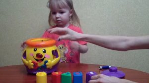 Фишер Прайз, музыкальный горшочек сортер - Fisher price musical shape sorter pot