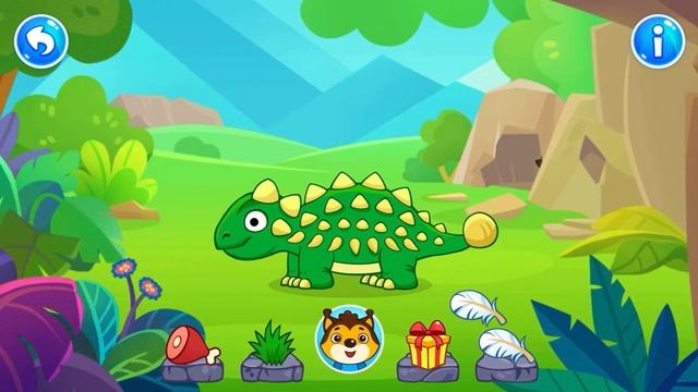 Анкилозавр,Динозавры для детей игры