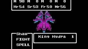 Dragon Quest III (NES) - Zoma's Citadel - King Hydra (Rematch)