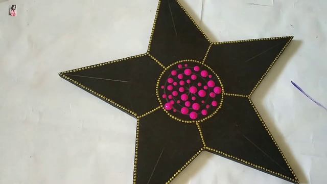 Dot Mandala on Star Shaped MDF Boards смотреть онлайн