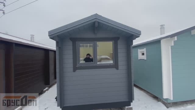 Баня из мини бруса 2х6 смотреть онлайн