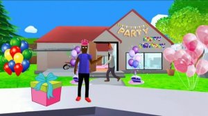 jack and friends celebrate (not ea) birthday 🎂🎂 in dude theft wars