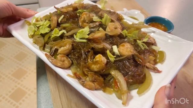 [ep.160] กุ้งอบวุ้นเส้น- shrimp with glasses noodles and ginger || ปูนา