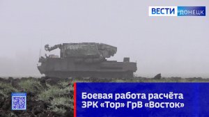 Расчёт ЗРК «Тор» группировки войск «Восток» уничтожил БПЛА ВСУ на Южно-Донецком направлении