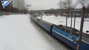 Електровоз ЧС7-039 на перегоні Москва-Пас.-Смоленська — Філі МСК ЗАЛ.