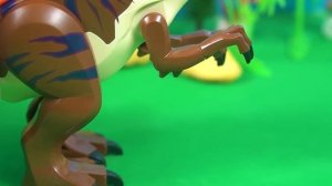 Dinosaur Transformer || Funny Jurassic World lego -  Tyrannosaurus, Triceratops,...