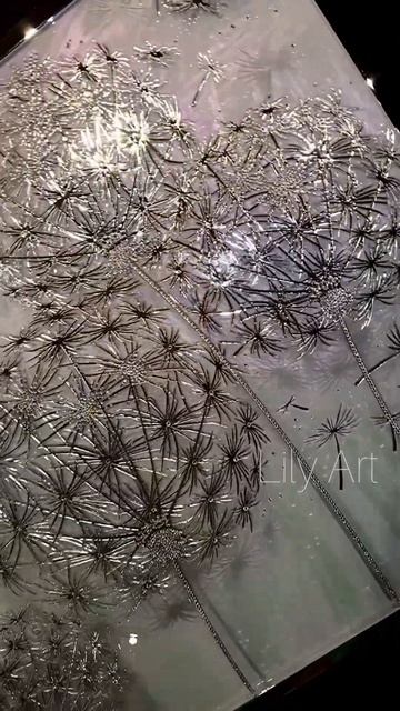 Ювелирные одуванчики Лили Арт #lilyart #декорстен #лилиарт #картиныдляинтерьера #interiordesign